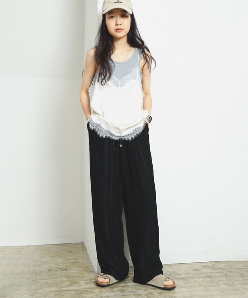 Ray BEAMS（レイビームス）の「【7/31再値下げ】レース トリム サテン