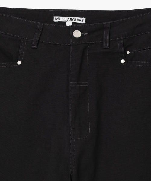 Millo Archive（ミロ アーカイブ）の「ブレットスタッドパンツ[ブラック]（その他パンツ・メンズ・その他・MEDIUM/LARGE/X-LARGE）」の2枚目の写真