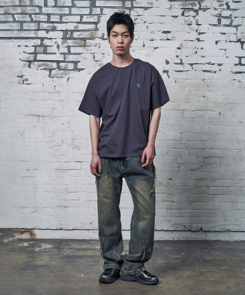 PEID(ペイド)の「PD ボヤジ 半袖Tシャツ チャコール(Tシャツ/カットソー・レディース・チャコール・2/3/4/5/6/1)」の3枚目の写真