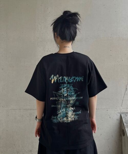 PEID(ペイド)の「PD ボヤジ 半袖Tシャツ チャコール(Tシャツ/カットソー・レディース・チャコール・2/3/4/5/6/1)」の6枚目の写真