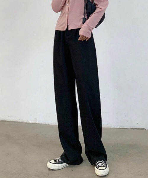 mielu(ミエル)の「ハイウエストスラックスパンツ(その他パンツ・レディース・ベージュ/ピンク/ブラウン/グレー/ブラック・LARGE/MEDIUM)」の9枚目の写真