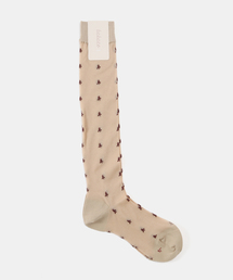 IENA | babaco/ババコ Tiny Flower Sheer Knee High Socks 靴下 BA02-BN72(ソックス/靴下)