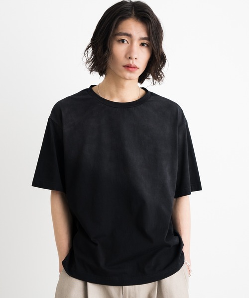 SINSS（シンス）の「Vintage gradation compact T-shirt / ヴィンテージグラデーションコンパクトTシャツ（Tシャツ/カットソー・メンズ・ブラック/ブラック系その他・X-SMALL/SMALL/MEDIUM/LARGE）」の8枚目の写真