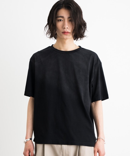 SINSS（シンス）の「Vintage gradation compact T-shirt / ヴィンテージグラデーションコンパクトTシャツ（Tシャツ/カットソー・メンズ・ブラック/ブラック系その他・X-SMALL/SMALL/MEDIUM/LARGE）」の13枚目の写真