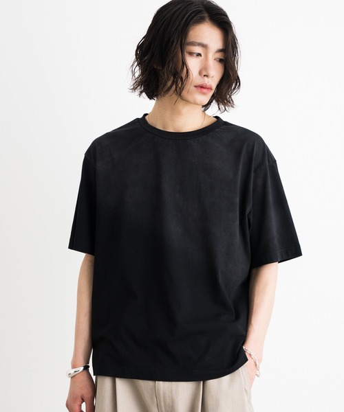 SINSS（シンス）の「Vintage gradation compact T-shirt / ヴィンテージグラデーションコンパクトTシャツ（Tシャツ/カットソー・メンズ・ブラック/ブラック系その他・X-SMALL/SMALL/MEDIUM/LARGE）」の14枚目の写真