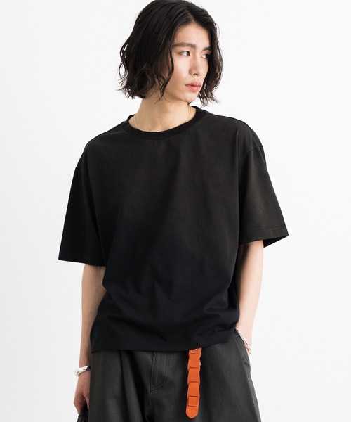 SINSS（シンス）の「Vintage gradation compact T-shirt / ヴィンテージグラデーションコンパクトTシャツ（Tシャツ/カットソー・メンズ・ブラック/ブラック系その他・X-SMALL/SMALL/MEDIUM/LARGE）」の18枚目の写真