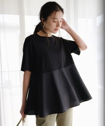 【VERY掲載】BEAUTY FORM-T コンビティアード Tシャツ