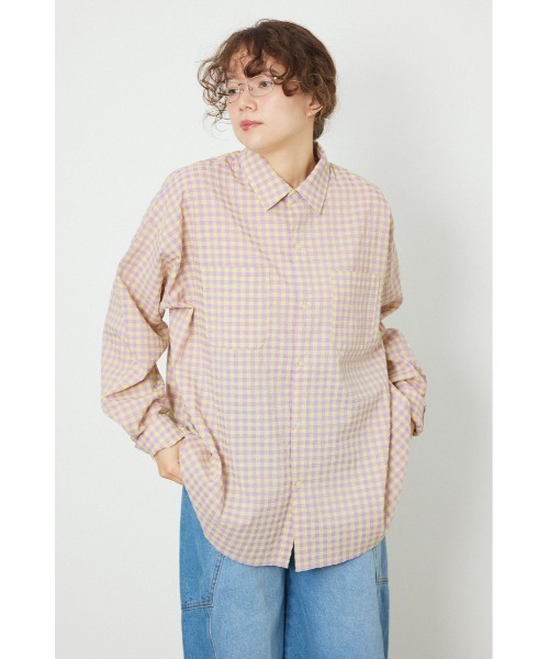 RODEO CROWNS WIDE BOWL(ロデオクラウンズワイドボウル)の「マルチパターンシャツ(シャツ/ブラウス・レディース・イエロー系その他/ブルー系その他3/ブラック系その他/パープル系その他・SMALL/MEDIUM)」の3枚目の写真