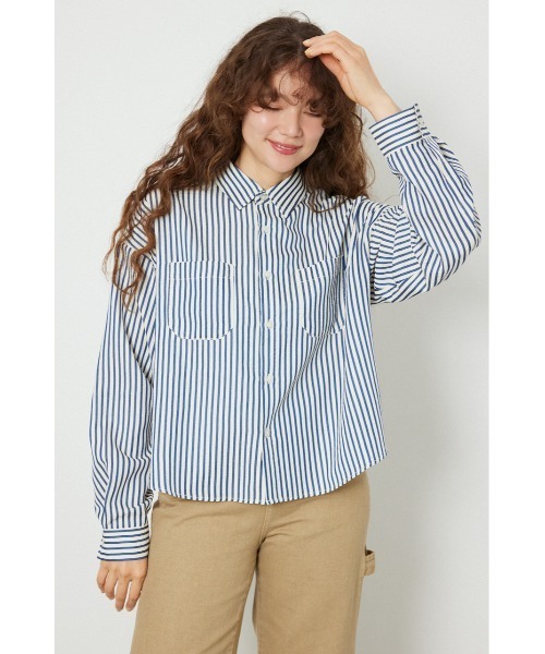 RODEO CROWNS WIDE BOWL(ロデオクラウンズワイドボウル)の「マルチパターンシャツ(シャツ/ブラウス・レディース・イエロー系その他/ブルー系その他3/ブラック系その他/パープル系その他・SMALL/MEDIUM)」の2枚目の写真