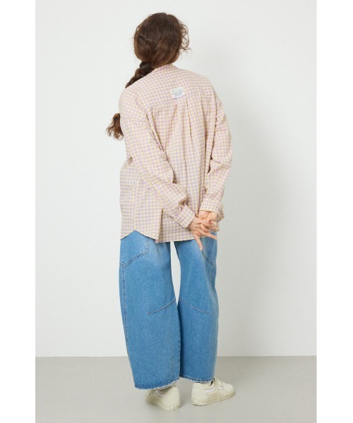 RODEO CROWNS WIDE BOWL(ロデオクラウンズワイドボウル)の「マルチパターンシャツ(シャツ/ブラウス・レディース・イエロー系その他/ブルー系その他3/ブラック系その他/パープル系その他・SMALL/MEDIUM)」の9枚目の写真