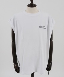 【ADAMPATEK/アダムパテック】logo embroidery sleeveless/ロゴ刺繍プリントノースリーブTシャツ
