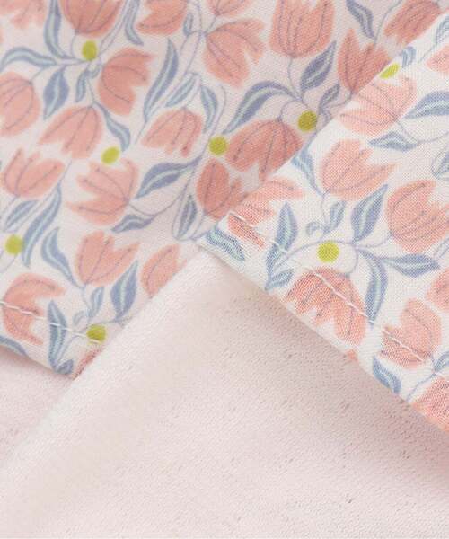 Sophie la girafe（ソフィーラジラフ）の「花柄ショートオール【日本製】（ロンパース・キッズ・ピンク/ブルー・80ｃｍ/70cm）」の7枚目の写真