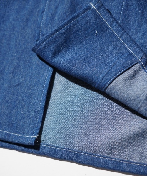 made in standard (メイドインスタンダード)の「MADE IN STANDARD メイド イン スタンダード / OG-107 fatigue uniform shirt(ミリタリージャケット・メンズ・ストライプ/ブルー/インディゴブルー・MEDIUM/LARGE)」の22枚目の写真