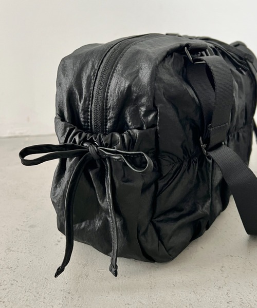 THE NORTH FACE(ザノースフェイス)の「【国内未発売】THE NORTH FACE(ザ・ノースフェイス)/ショルダートートバッグ ギャザーデザイン ロゴプレート/BONNEY SR SHOULDER TOTE(ショルダーバッグ・レディース・ブラック/ライトグレー・FREE)」の18枚目の写真