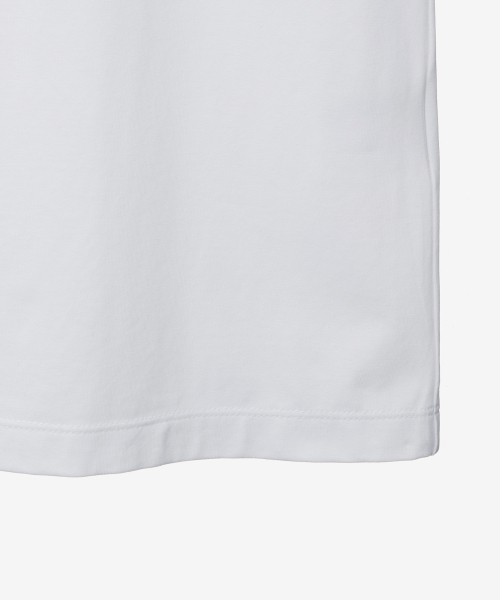 BASIC HOUSE（ベーシックハウス）の「女性 スパン ラウンドネック レギュラーフィット 半袖Tシャツ ホワイト（Tシャツ/カットソー・レディース・ホワイト・90/100/85/95）」の14枚目の写真