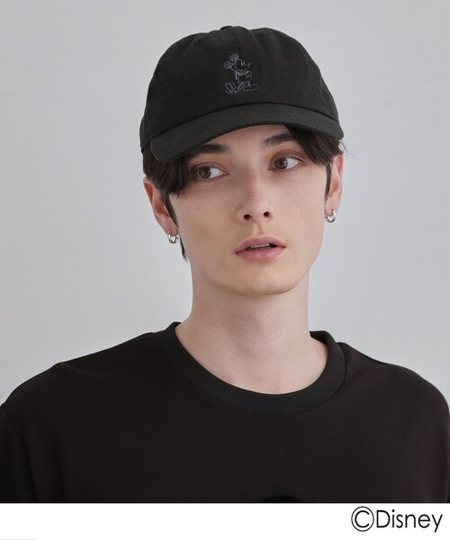 Disney(ディズニー)の「Disney capsule collection「ミッキーマウス」キャップ(キャップ・メンズ・ブラック/ダークグレー・00)」の6枚目の写真