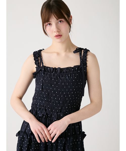 FURFUR(ファーファー)の「ボリュームシャーリングワンピース(ワンピース・レディース・イエロー/ネイビー/ホワイト・F)」の15枚目の写真