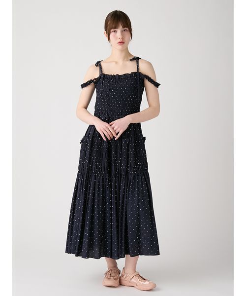 FURFUR(ファーファー)の「ボリュームシャーリングワンピース(ワンピース・レディース・イエロー/ネイビー/ホワイト・F)」の19枚目の写真