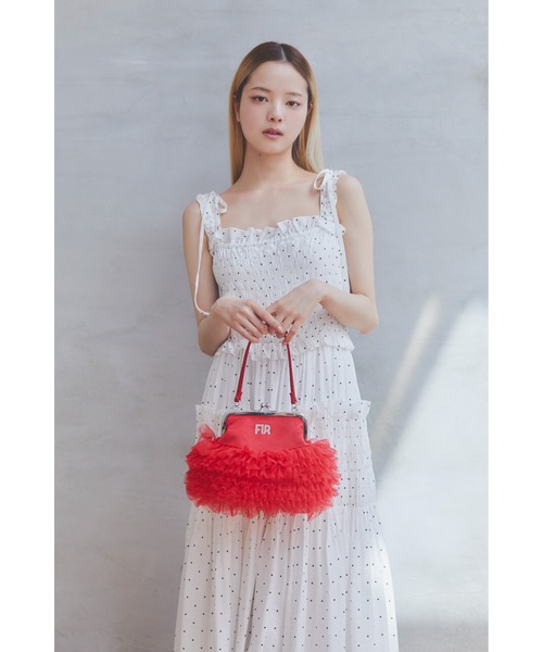 FURFUR(ファーファー)の「ボリュームシャーリングワンピース(ワンピース・レディース・イエロー/ネイビー/ホワイト・F)」の22枚目の写真