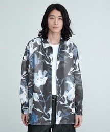 RAGEBLUE(���C�W�u���[)��Sheer Flower Pattern Shirt / �J���~�҂݃X�J�V�t�����[���V���c(�V���c/�u���E�X)