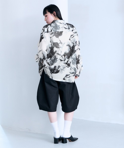 RAGEBLUE(レイジブルー)の「Sheer Flower Pattern Shirt / カラミ編みスカシフラワー柄シャツ(シャツ/ブラウス・メンズ・グレー系その他/ブラック/その他5・LARGE/MEDIUM)」の10枚目の写真