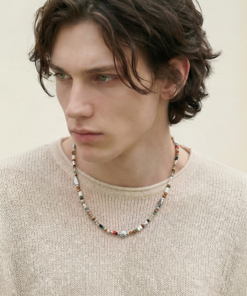 Ardin ethnic beaded necklace _ brown（ネックレス）｜ACHA（アチャ