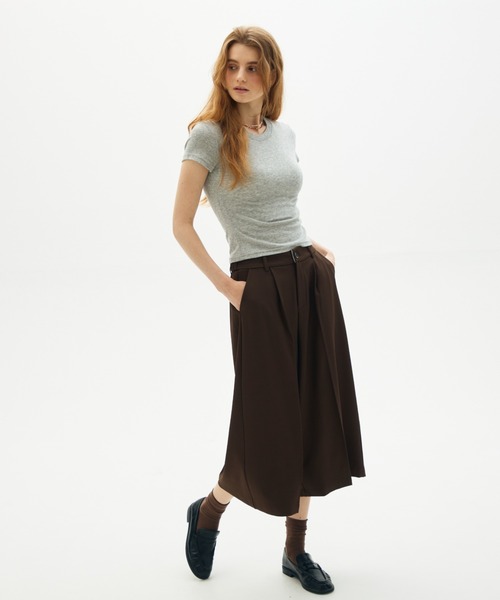 full/fill.（フルフィル）の「basic short T / ベーシックショートT（Tシャツ/カットソー・レディース・レッド/ホワイト/ブラウン/グレー・FREE）」の22枚目の写真