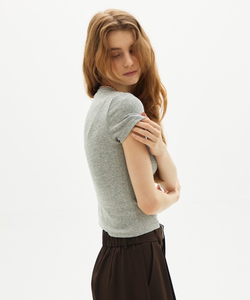 full/fill.（フルフィル）の「basic short T / ベーシックショートT（Tシャツ/カットソー・レディース・レッド/ホワイト/ブラウン/グレー・FREE）」の18枚目の写真