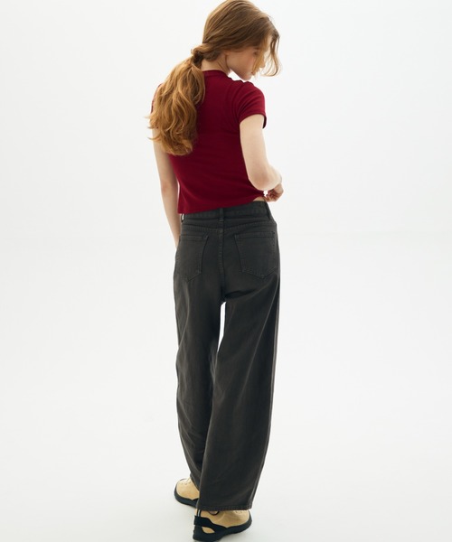 full/fill.（フルフィル）の「basic short T / ベーシックショートT（Tシャツ/カットソー・レディース・レッド/ホワイト/ブラウン/グレー・FREE）」の15枚目の写真