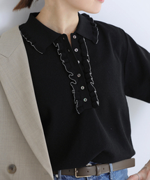 IENA | 《追加3》フリルプルオーバー(ニット/セーター)