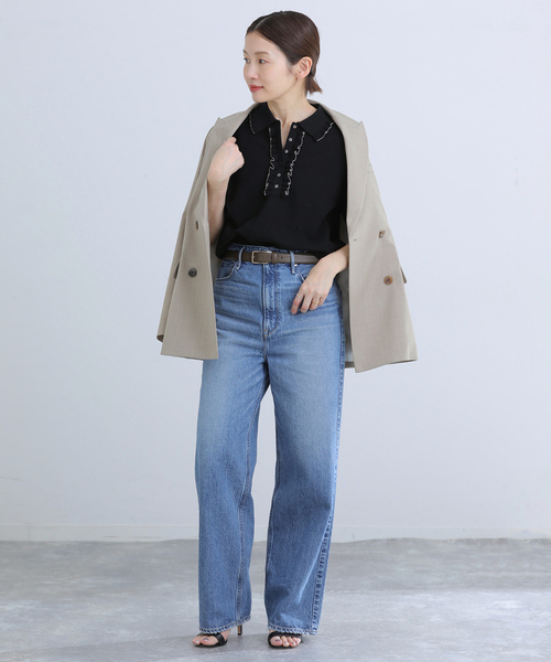 IENA(イエナ)の「《追加3》フリルプルオーバー(ニット/セーター・レディース・ブラック・FREE)」の2枚目の写真