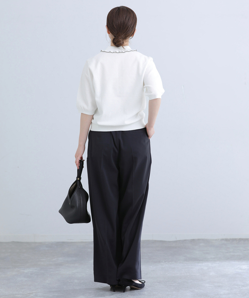 IENA(イエナ)の「《追加3》フリルプルオーバー(ニット/セーター・レディース・ブラック・FREE)」の14枚目の写真