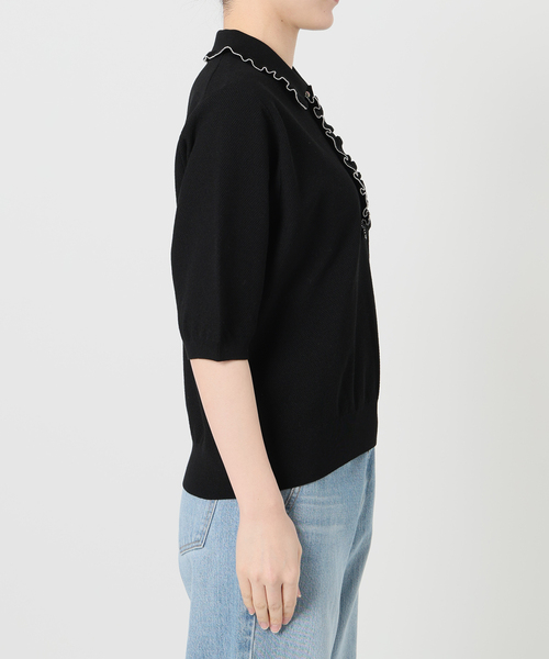 IENA(イエナ)の「《追加3》フリルプルオーバー(ニット/セーター・レディース・ブラック・FREE)」の18枚目の写真