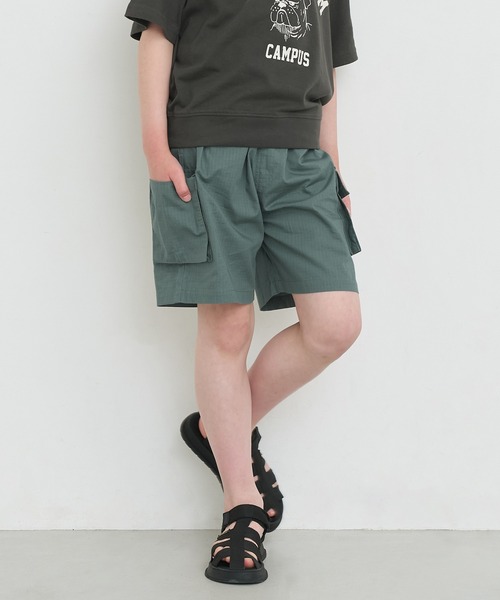 coca(coca)(コカ)の「キッズ コットンリップストップカーゴショートパンツ(カーゴパンツ・キッズ・マスタード/パープル/グリーン/ブラック・120/130/140/150)」の19枚目の写真
