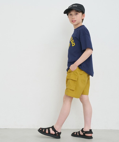 coca(coca)(コカ)の「キッズ コットンリップストップカーゴショートパンツ(カーゴパンツ・キッズ・マスタード/パープル/グリーン/ブラック・120/130/140/150)」の9枚目の写真