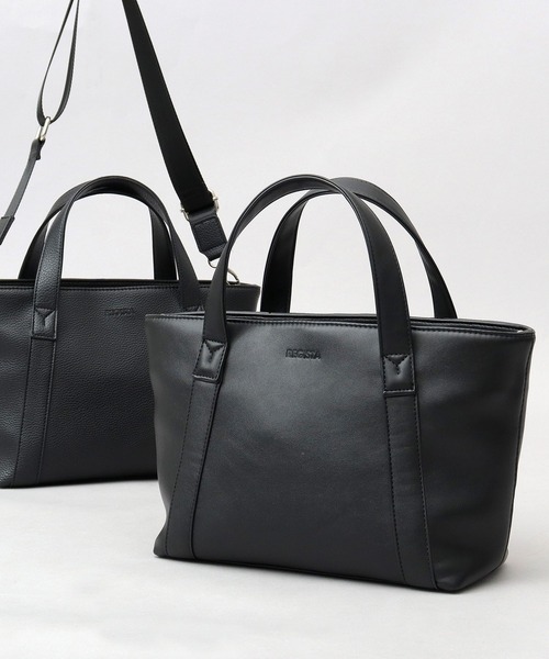 REGiSTA(レジスタ)の「スプリットレザー(牛床革) 2WAY ミニトート ショルダーバッグ(トートバッグ・メンズ・ブラック/ブラック系その他・FREE)」の3枚目の写真