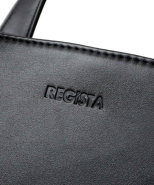 REGiSTA(レジスタ)の「スプリットレザー(牛床革) 2WAY ミニトート ショルダーバッグ(トートバッグ・メンズ・ブラック/ブラック系その他・FREE)」の4枚目の写真