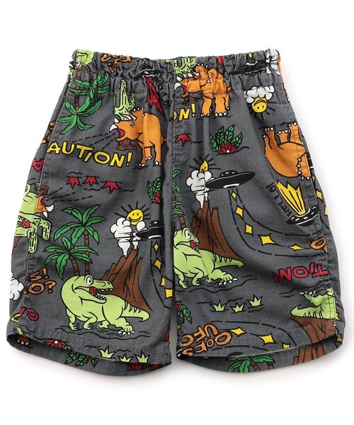 F.O.KIDS(エフオーキッズ)の「DINO総柄ショーツ(その他パンツ・キッズ・レッド/チャコール・140/130/120/110/100/90/80)」の2枚目の写真