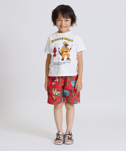 F.O.KIDS(エフオーキッズ)の「DINO総柄ショーツ(その他パンツ・キッズ・レッド/チャコール・140/130/120/110/100/90/80)」の3枚目の写真