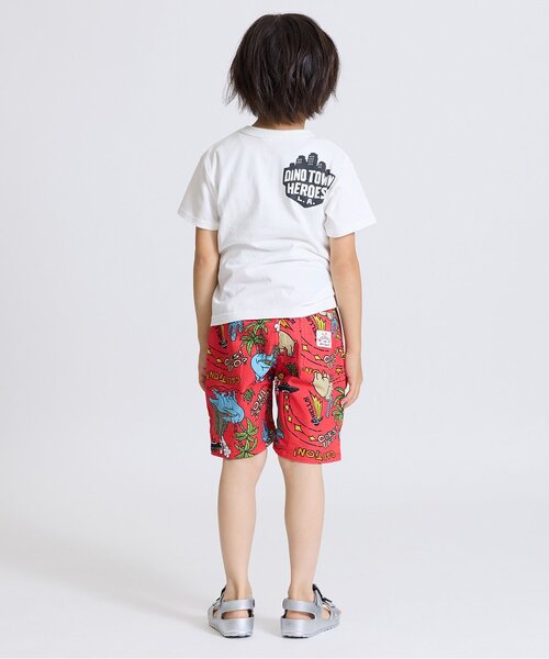 F.O.KIDS(エフオーキッズ)の「DINO総柄ショーツ(その他パンツ・キッズ・レッド/チャコール・140/130/120/110/100/90/80)」の4枚目の写真