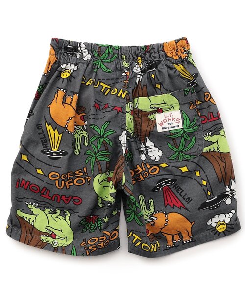 F.O.KIDS(エフオーキッズ)の「DINO総柄ショーツ(その他パンツ・キッズ・レッド/チャコール・140/130/120/110/100/90/80)」の6枚目の写真