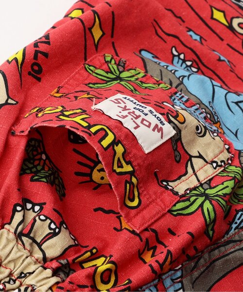 F.O.KIDS(エフオーキッズ)の「DINO総柄ショーツ(その他パンツ・キッズ・レッド/チャコール・140/130/120/110/100/90/80)」の11枚目の写真