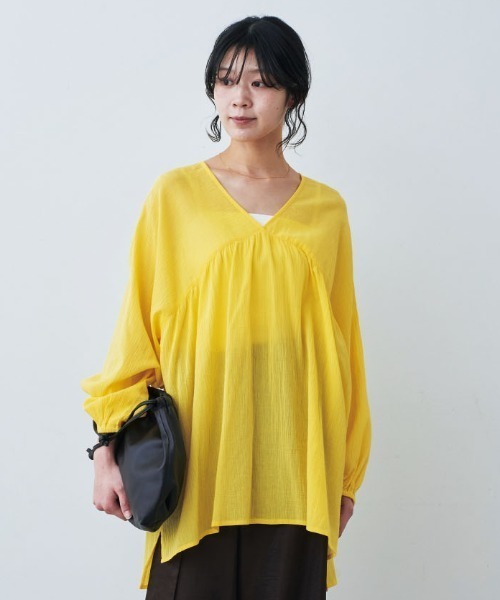 FELISSIMO｜フェリシモのチュニック（イエロー/黄色系）通販 - ZOZOTOWN