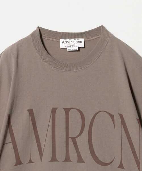AMERICANA(アメリカーナ)の「<Americana>ロールアップ クロップド Tシャツ(Tシャツ/カットソー・レディース・ダークブラウン・FREE)」の10枚目の写真