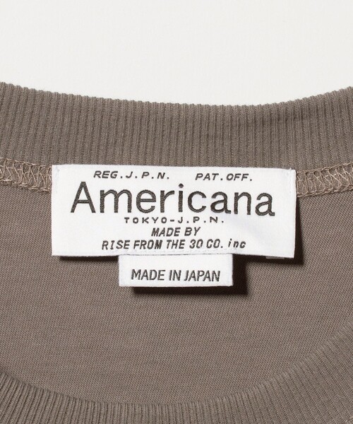 AMERICANA(アメリカーナ)の「<Americana>ロールアップ クロップド Tシャツ(Tシャツ/カットソー・レディース・ダークブラウン・FREE)」の16枚目の写真