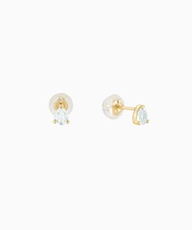 K10YG アクアマリン ピアス
