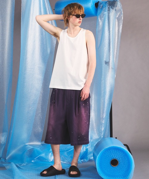 MAISON SPECIAL（メゾンスペシャル）の「《UNISEX》Suvin GIZA Cotton Ultimate Comfort Tank Top/スヴィンギザコットンアルティメットコンフォートタンクトップ【MAISON SPECIAL/メゾンスペシャル】（タンクトップ・メンズ・ホワイト/ブラック・2/1/0）」の4枚目の写真