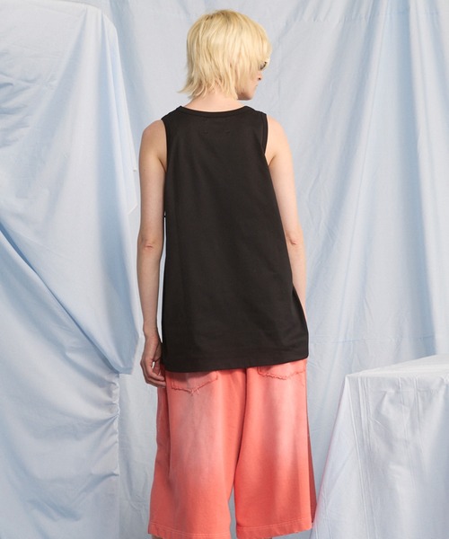 MAISON SPECIAL（メゾンスペシャル）の「《UNISEX》Suvin GIZA Cotton Ultimate Comfort Tank Top/スヴィンギザコットンアルティメットコンフォートタンクトップ【MAISON SPECIAL/メゾンスペシャル】（タンクトップ・メンズ・ホワイト/ブラック・2/1/0）」の7枚目の写真