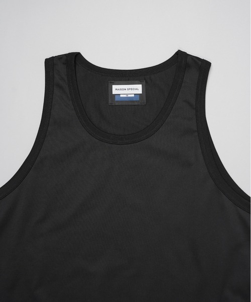 MAISON SPECIAL（メゾンスペシャル）の「《UNISEX》Suvin GIZA Cotton Ultimate Comfort Tank Top/スヴィンギザコットンアルティメットコンフォートタンクトップ【MAISON SPECIAL/メゾンスペシャル】（タンクトップ・メンズ・ホワイト/ブラック・2/1/0）」の14枚目の写真