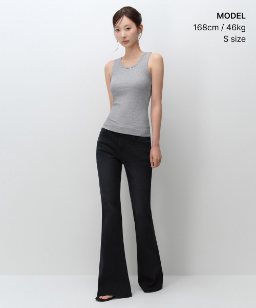 MUSINSA STANDARD WOMAN（ムシンサスタンダードウーマン）の「ウィメンズエッセンシャルブラタンクトップ[ミディアムグレー]（Tシャツ/カットソー・レディース・その他・X-SMALL/SMALL/MEDIUM/LARGE）」の2枚目の写真